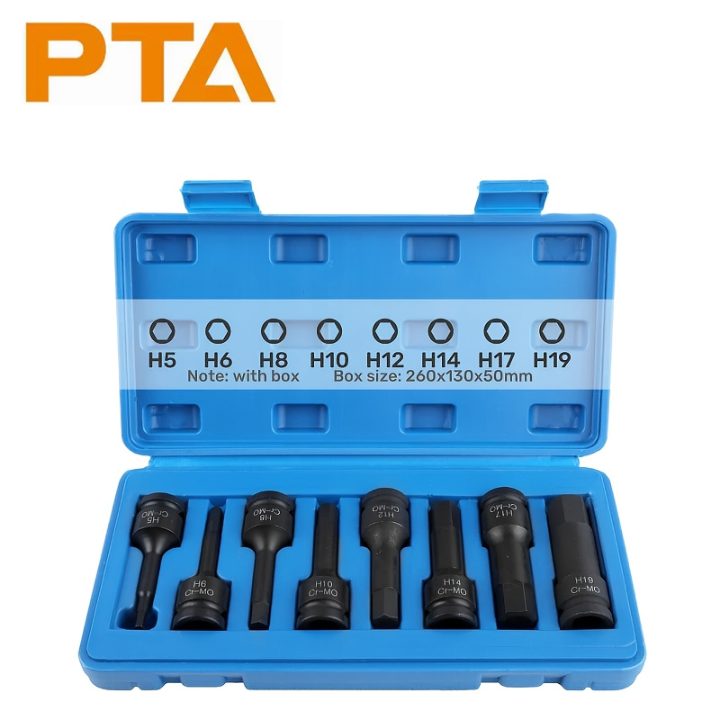 Pneumatic Impact Wrench - 1/2inch Pneumatic Wrench Hexagonal Drive Bits