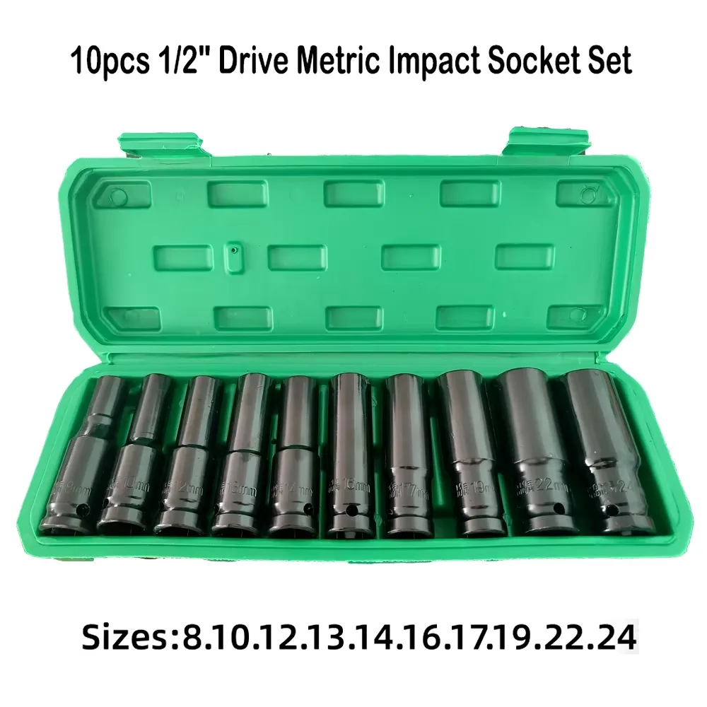 10PCS Metric Impact Socket Wre - Pneumatic Impact Wrench incelemesi ve fiyatı